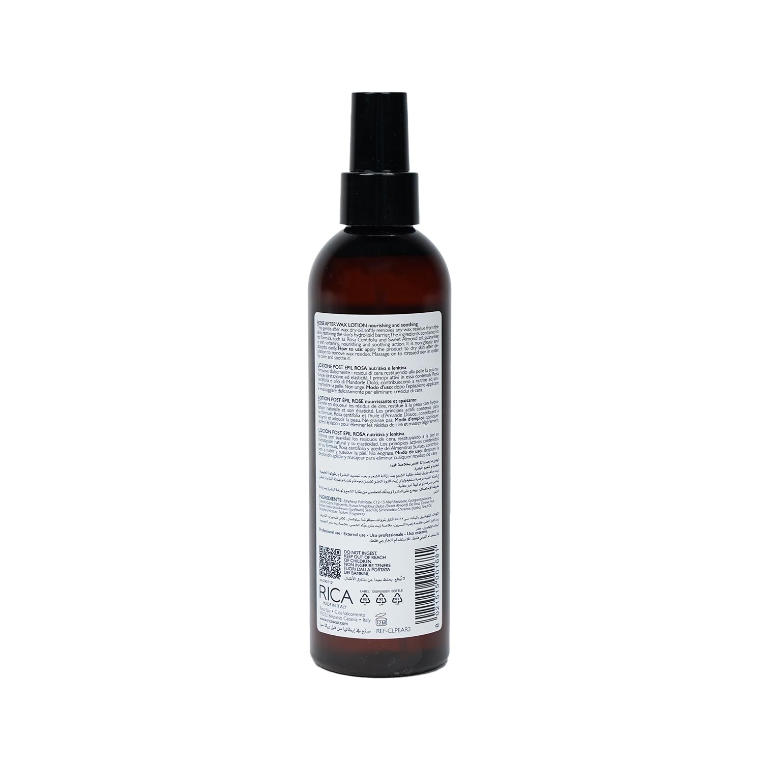 Rica After Wax Lotion - Rose - 250ml