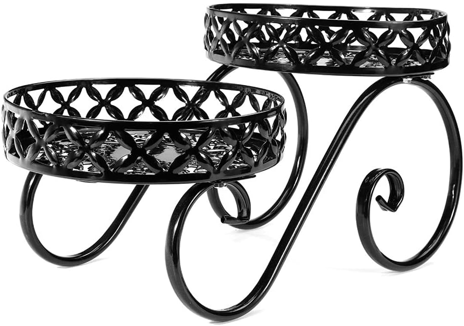 Stands Indoor Shelf Plant Pot Stand Flower Holder Shelf Decor Garden Rack Outdoor Balcony(D)