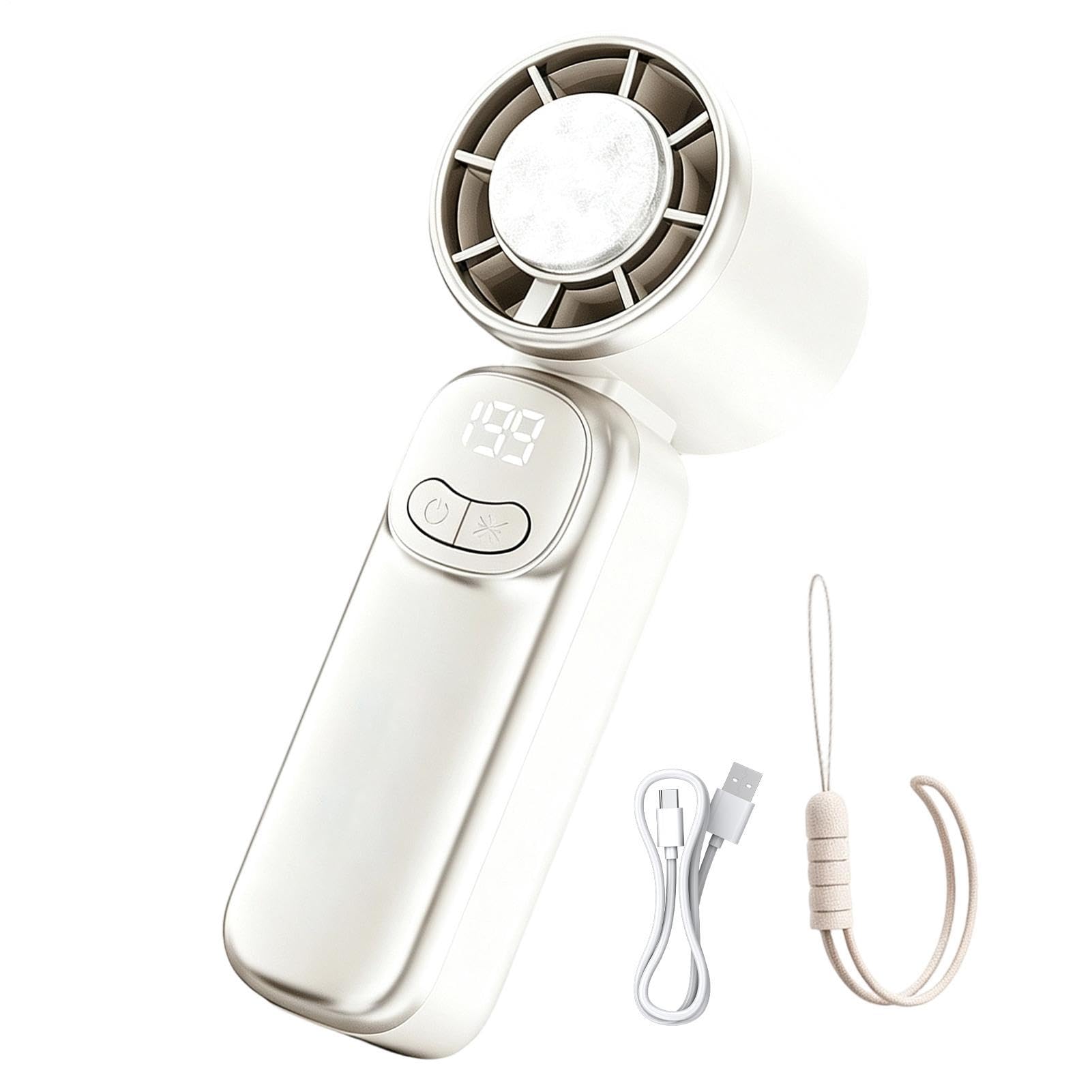 Ventilador portátil recargable ideal para tus viajes de camping y días de playa