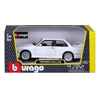 Amazon.com: Bburago (E30 May Cheong Group 1:24 BMW M3 1988 White
