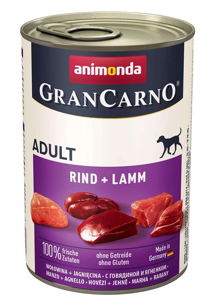 Animonda GranCanno Senior - Cibo Umido Per Cani Anziani (7+), Manzo E Agnello, 6 Lattine Da 400g - Foto 3