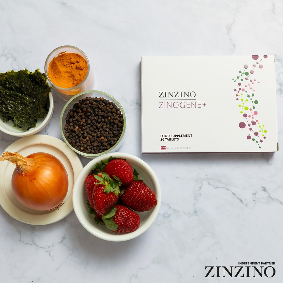 ZinZino ZinoGene+ mit Fucoidin, Quercetin, Vitamin C & Zink, 60 Kapseln