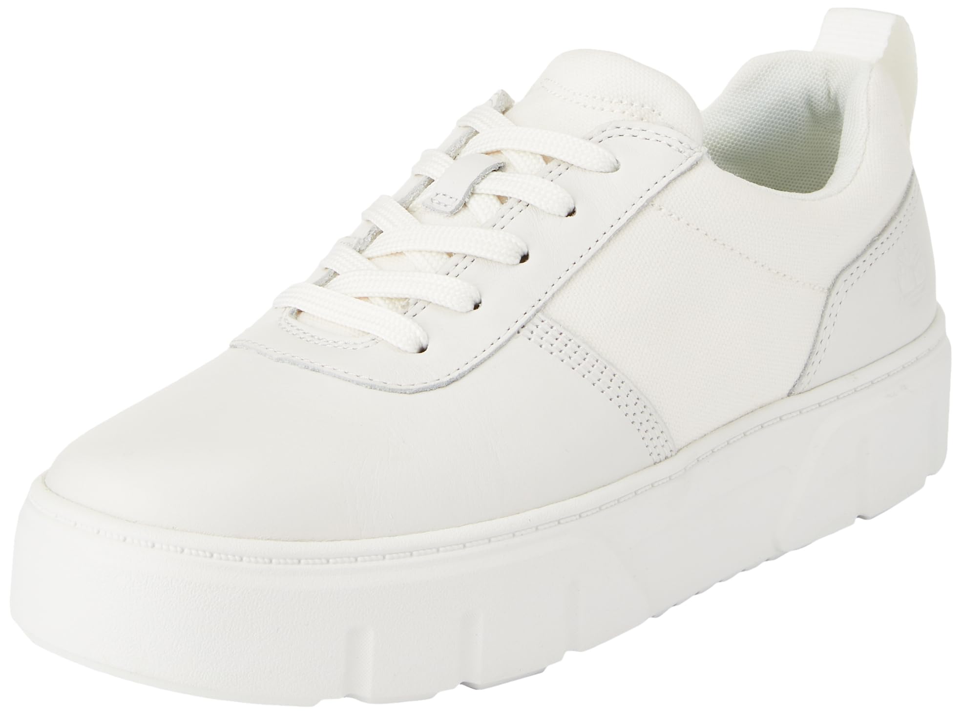 Timberland Low Lace Up Trainers, Laurel Court White Full Grain, 6.5