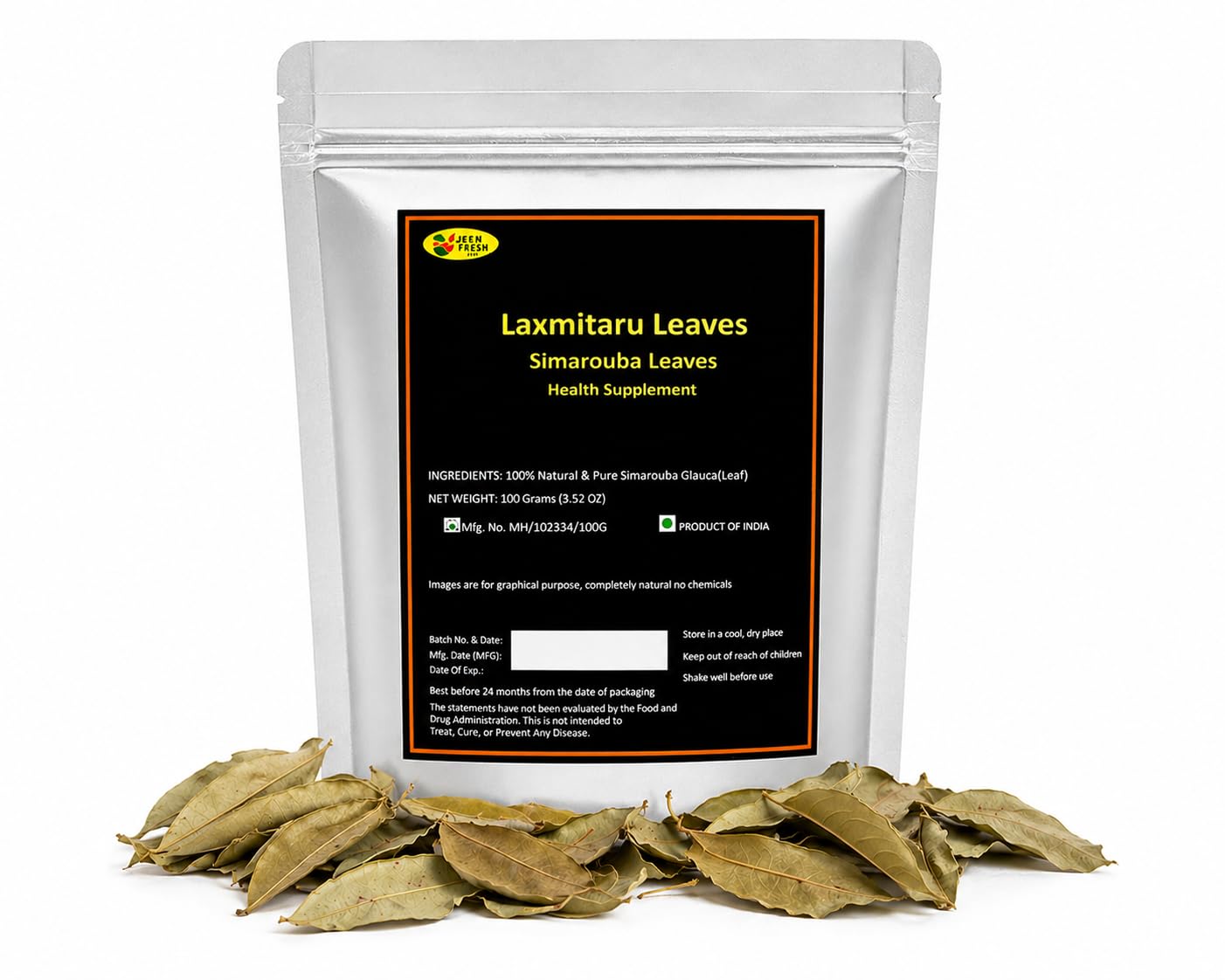 Lakshmi Taru Leaves| Laxmitaru Leaves | (75 Grams Pack) | Simarouba Glauca | Paradise Tree Leaves | Raw Leaves | Laxmi Taru Leaves-image-44