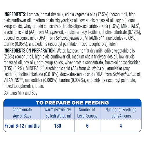 Image of Similac Infant Plus Stage 2 Follow-Up Formula Powder from 6 to 12 Months 400G Tin with Hmo, Supports Baby's Immunity and Brain Development