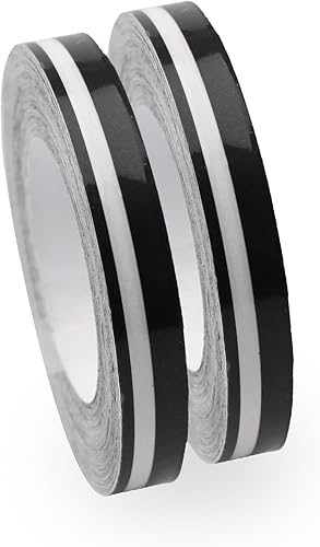 ZKFAR 2 unidades de cinta de rayas para carrocería de automóvil, 32.1 pies x 0.4 pulgadas, calcomanías decorativas impermeables para vehículos con