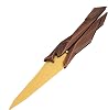 Valorant Gold Singularity Butterfly Model, Length 22Cm/8.7Inch,All-Metal Construction, with A Leather Sheath.,B