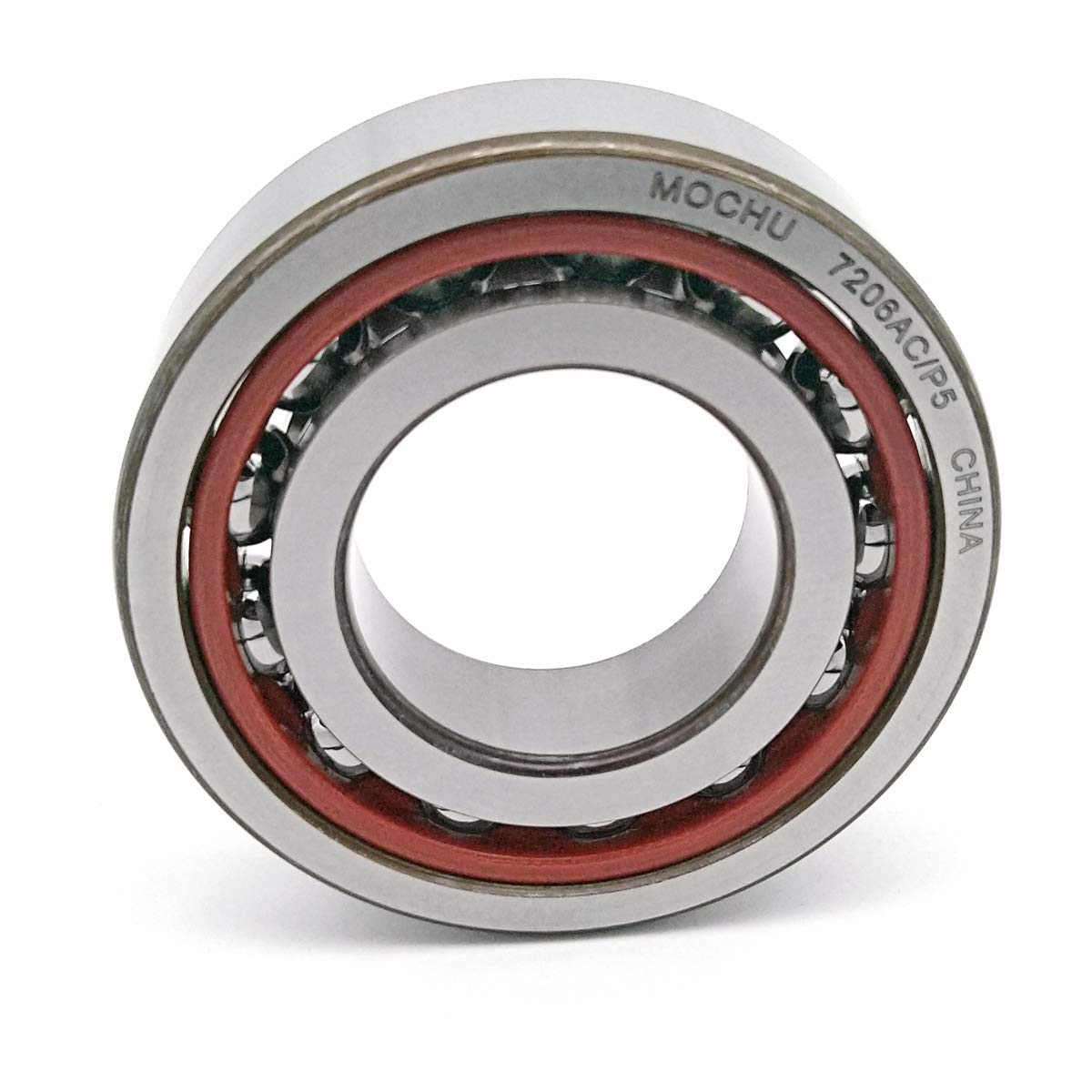 MOCHU 7206 7206AC/P5 7206AC 30X62X16 Angular Contact Ball Bearing, ABEC-5, 25° Contact Angle, Metric, 30mm ID, 62mm OD, 16mm Width, Single Row, Open
