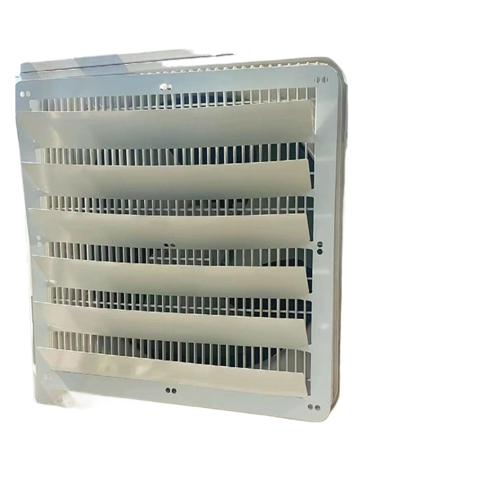 AVkgwrtb Stainless Steel Ac Vent Deflector, Stainless Steel AC Cover Heat Dissipation Wind ion Condenser Guard Multiple Sizes(Quadrato,45x45cm)