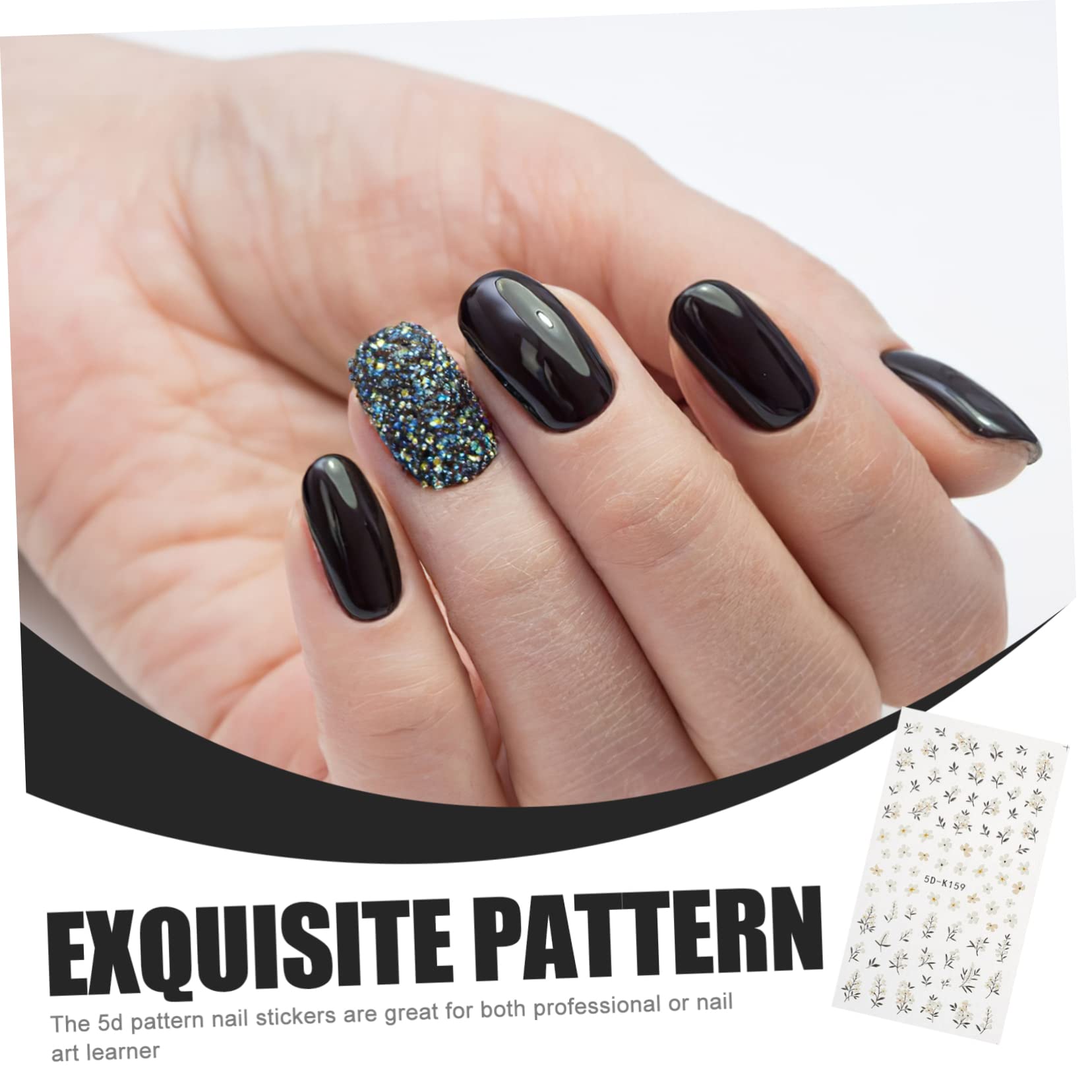 Ipetboom 15pezzi Adesivi Per Unghie Stickers Manicure Adesivi Decori Per Unghie Facili Da Usare Per Decorazioni Uniche Art Fai Te Casa o Salone