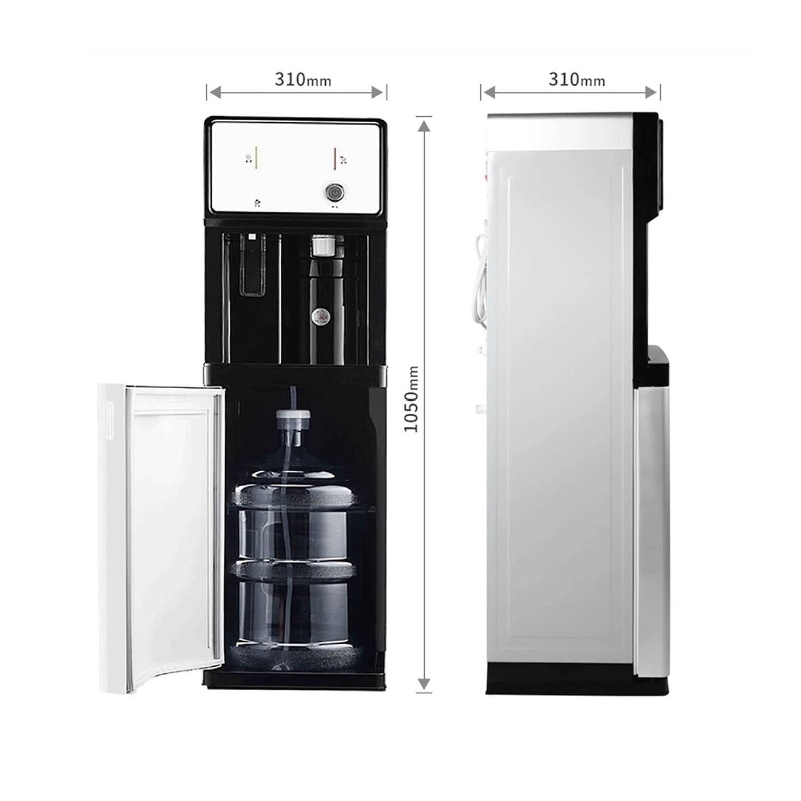 Dispensador De Enfriador De Agua Dispensador De Agua Enfriador De Unidad De Alimentación De Red Vertical, Fuente De Agua De Carga Inferior Con Enfriamiento Y Calentamiento Rápidos, Dispensador De Agua