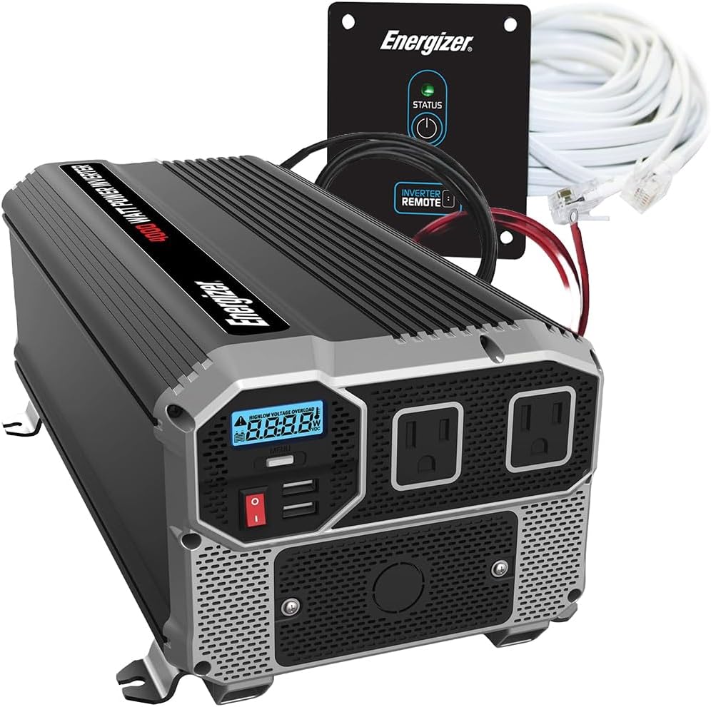 Energizer 4000 Watts Power Inverter, Modified Sine Wave Car