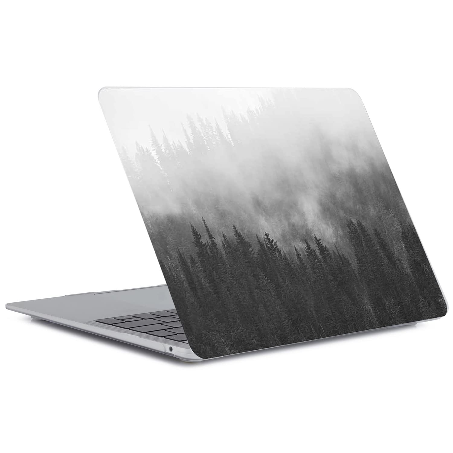 Hard Shell Case For 2022 MacBook Air 13.6" M2 A2681 - Matte Plastic Cover With 3D Mountains Design & Keyboard Skin