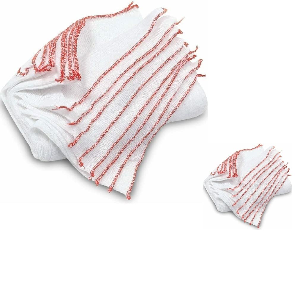 Vision4ever 10x Dish cloths washing up surface cleaning drying wipes cotton reuse large useful for cleaning
