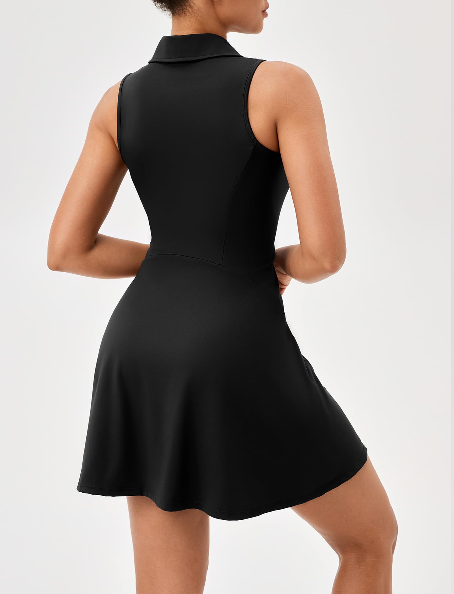 SEAUR Robe de Tennis pour Femme Robe de Golf sans Manches Filles Robes de Sport Athlétique Robe Mini Dame