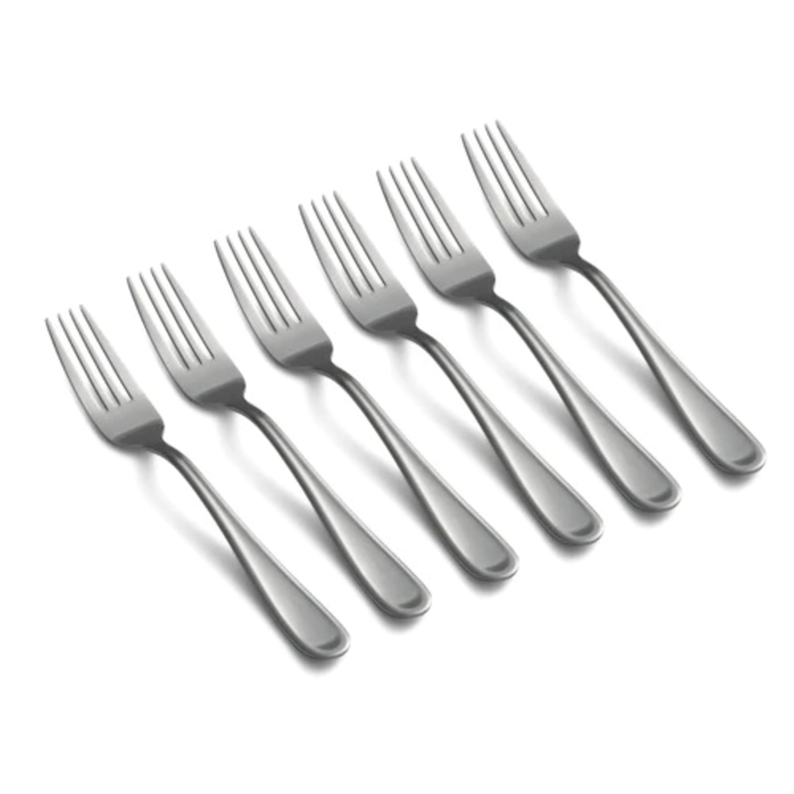 Amazon.com: Cambridge 3207R4HCG04 Malibu Satin Salad Forks, Set Of