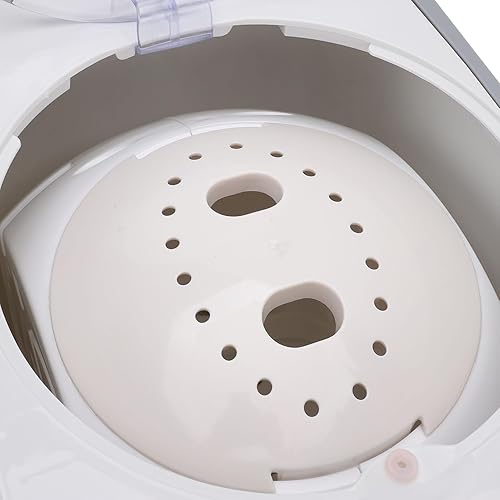 Miniatura 9 de Luqeeg Lavadora de ropa con manivela, manual no eléctrica, compacta, para apartamento, RV, con bomba de drenaje incorporada, 8 libras de capacidad,