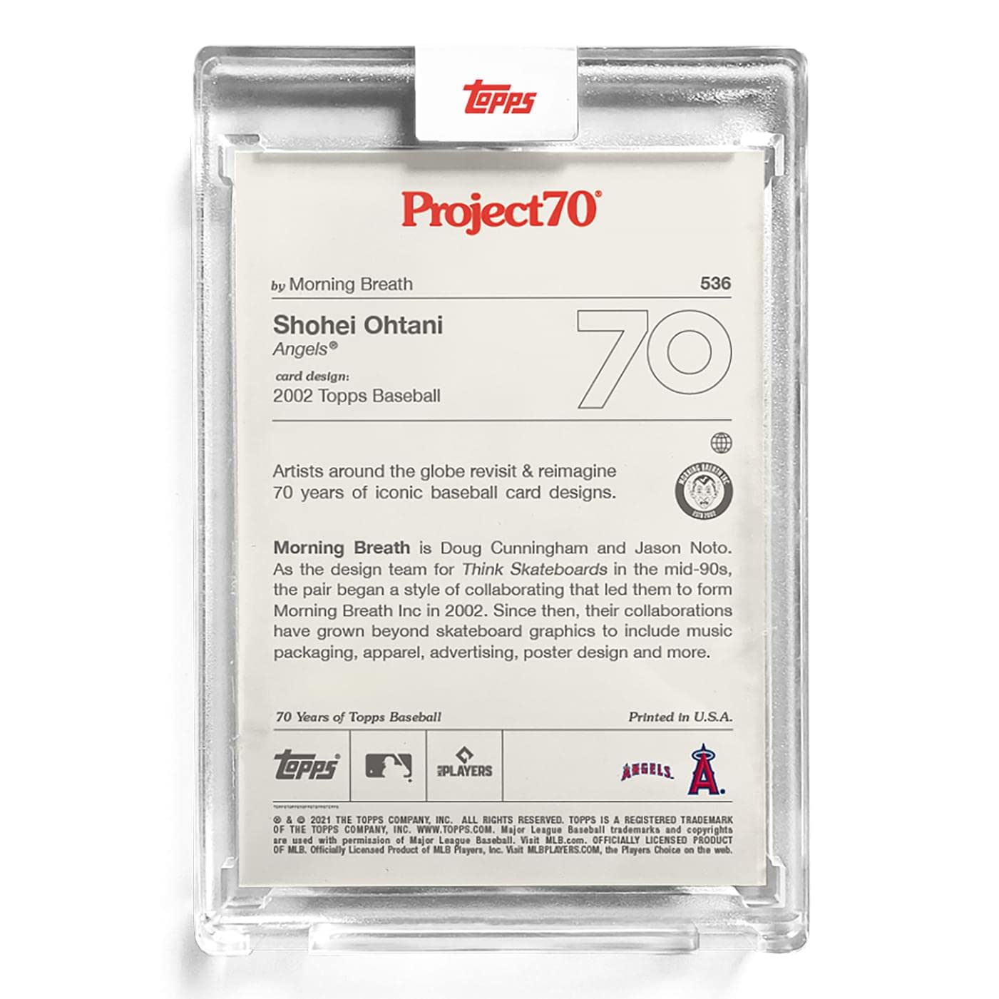 Amazon | 大谷翔平 #536 Shohei Ohtani by Morning Breath（2021 MLB