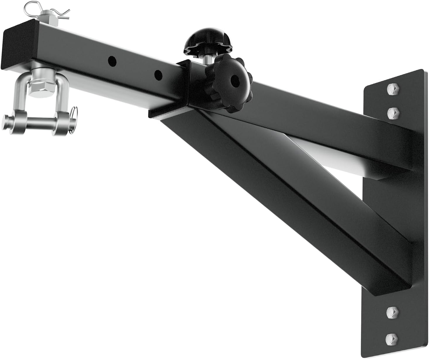 Yes4All Punching Bag Hanger, Stainless Steel Swivel Chain with 4 Snap Hooks for Heavy Bag, Gym Swing, Trapeze, and Hammock A. Adjustable Wall Mount