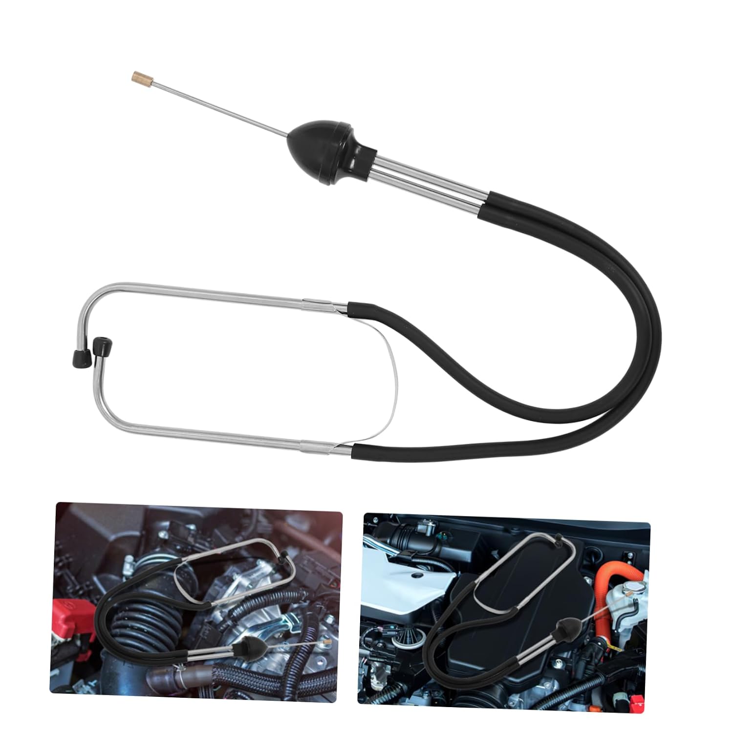 Luxshiny Engine Stethoscope Tool Auto Maintenance Tool Car Cylinder Sound Stethoscope for Mechanics