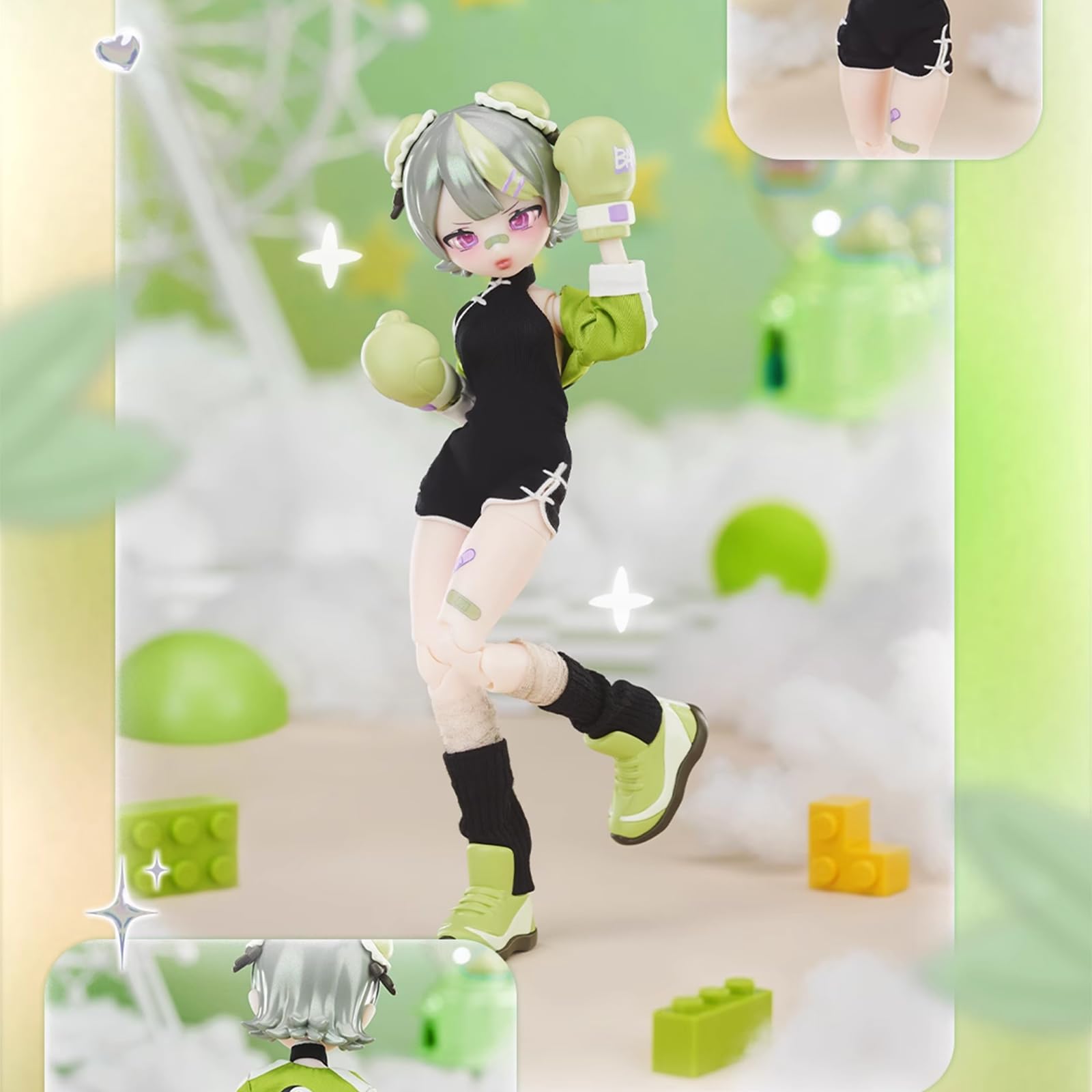 CALEMBOU BJD Blind Box, Electronic Cute Pet Series 20cm Ball Jointed Doll, Cute Dress Up Doll with Joints, Collection Action Figure Toys, Gift for Girls Boys ()