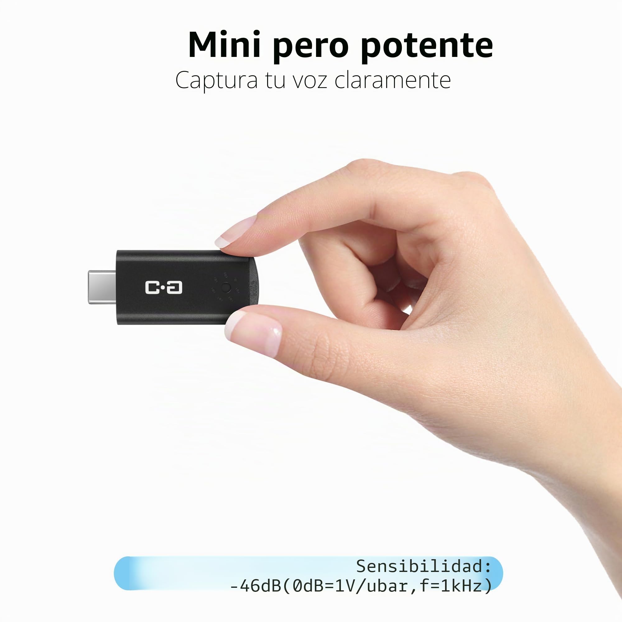 DUNGZDUZ Mini micrófono USB C para Mac Mini M4/M4 Pro y MacBook | Micrófono Condensador Plug and Play, Compacto y portátil, Audio Claro para Trabajo y Estudio