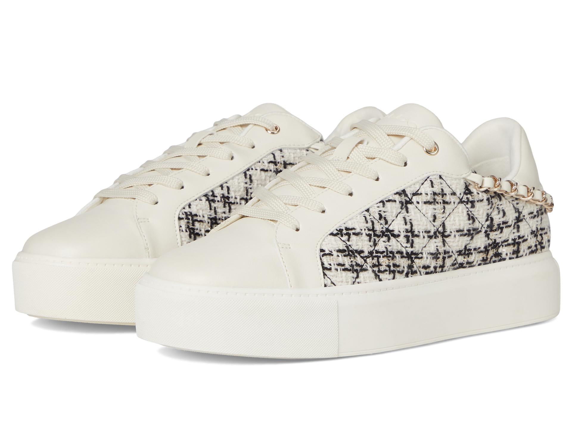 ALDO Baskets Tavi blanches en taille 5.5 aux finitions soignées - 2