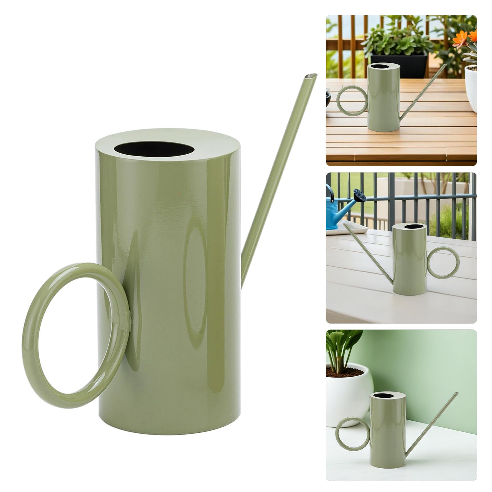 Uonlytech Arrosoir pour Arrosage Précis en Acier Inoxydable avec Long Bec 1500ml des Plantes D'intérieur et Succulentes, Léger Jardinage la Maison