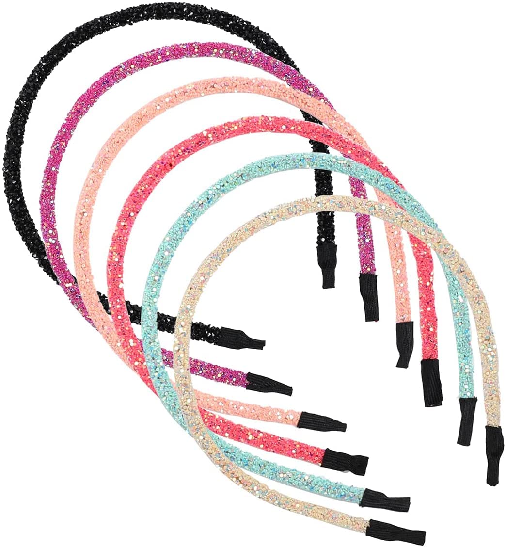 Fameza 6 Pieces Rhinestone Hair Band Double Crystal Side Hair Band Imitation Diamond Crystal Hoop Headband Thin Headband for Women Girls Hair Accessory (B09NR5L9YM) Amazon Price History, Amazon Price Tracker