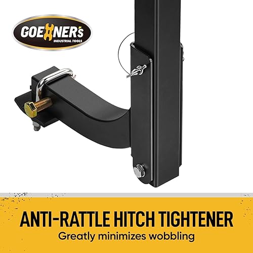 Miniatura 6 de Soporte para bicicleta con enganche 2.0 Bloqueo doble resistente, carga máxima de 240 libras Portabicicletas colgante para automóvil, SUV, camión