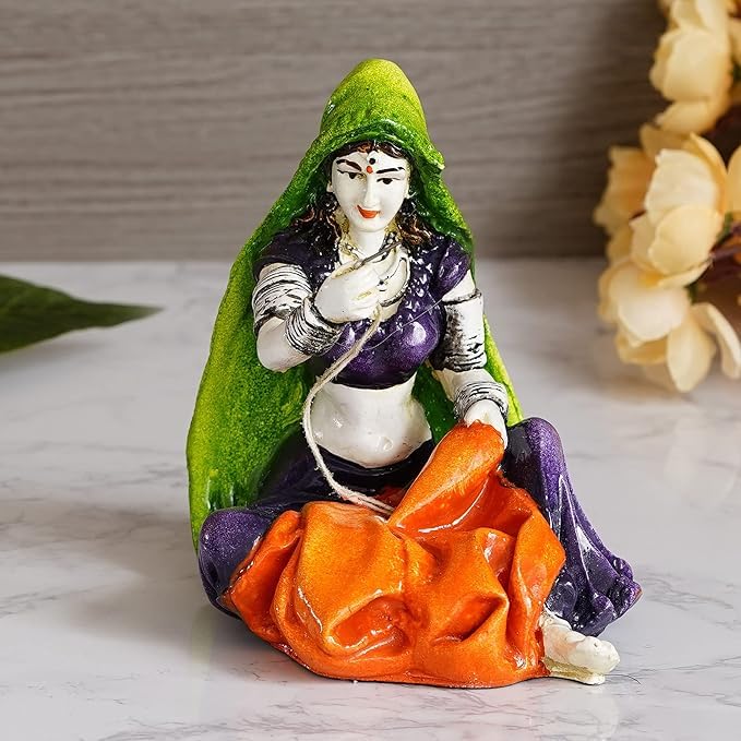 Pièce d'exposition en résine Rajasthani pour décoration salon et chambre