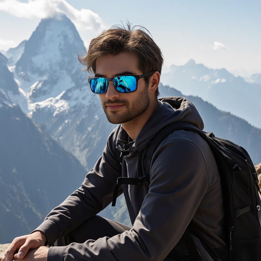 FEISEDY Polarized Sunglasses for Men Women Sports Driving Fishing Hiking Glasses UV400 Protection B00803