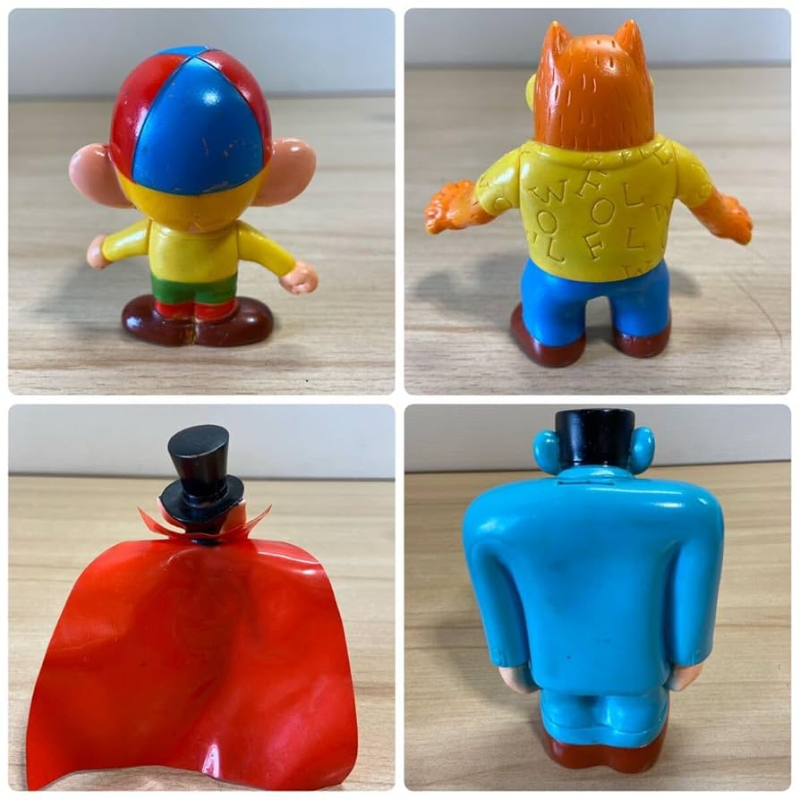 ポピー　怪物くんファミリー　おおかみ男　ドラキュラ　ソフビ Amazon.co.jp: 当時物 ポピー 怪物くん ファミリーセット ソフビ