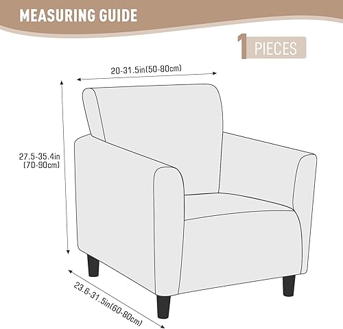 Miniatura 3 de KinCam 2 fundas decorativas para sillón, fundas elásticas para sillas de banquetes, fundas para silla de brazo para sala de estar, fundas