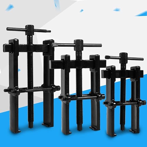 Miniatura 5 de Extractor de dos rodamientos de mandíbulas, removedor ajustable de dos mandíbulas para quitar rodamientos o engranajes, polea y volante, kit de