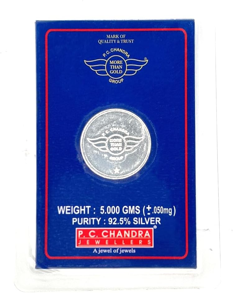 P.C Chandra Jewellers 925 Silver Coin - 5 Gram