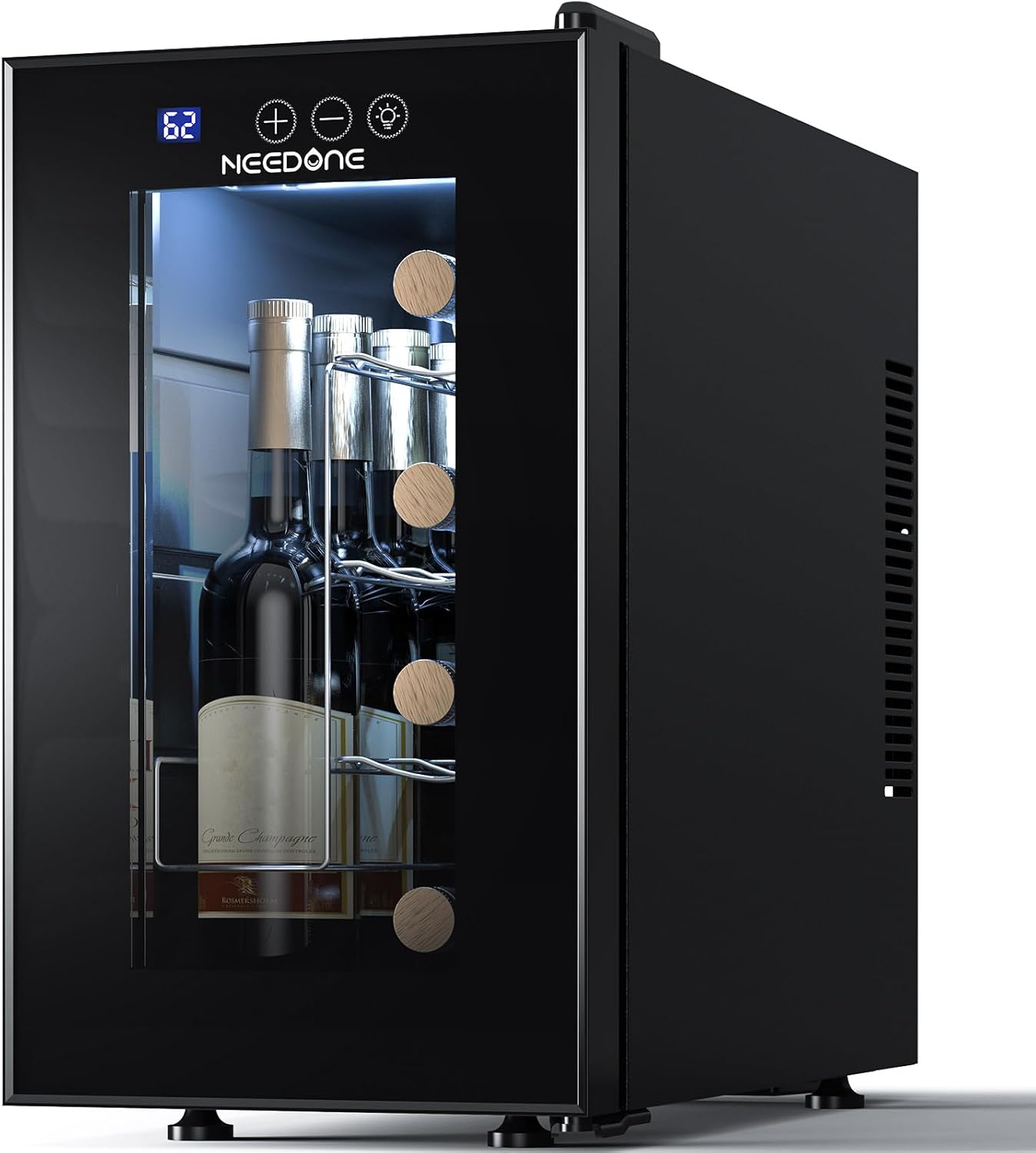 NEEDONE Wine Fridge, 8 Bottle Wine Cooler/Chiller with Wine