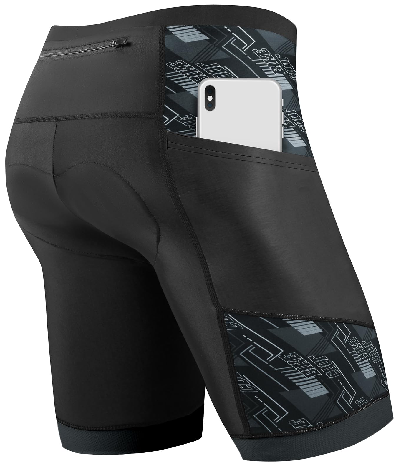 Cycorld Radlerhose Herren mit Sitzpolster 4D, Radhose Herren