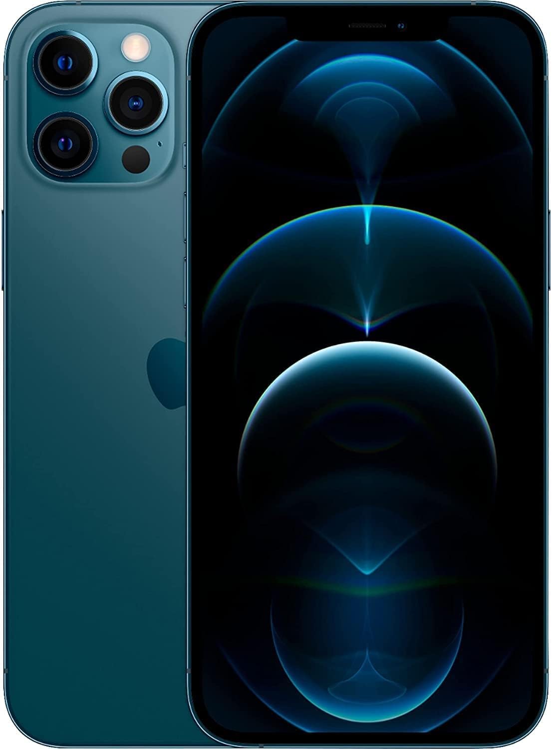 Original Back Glass Replacement for iPhone 12 Pro All Carriers with Pre-Installed Adhesive and Repair 12 Pro Tool (Sierra Blue)