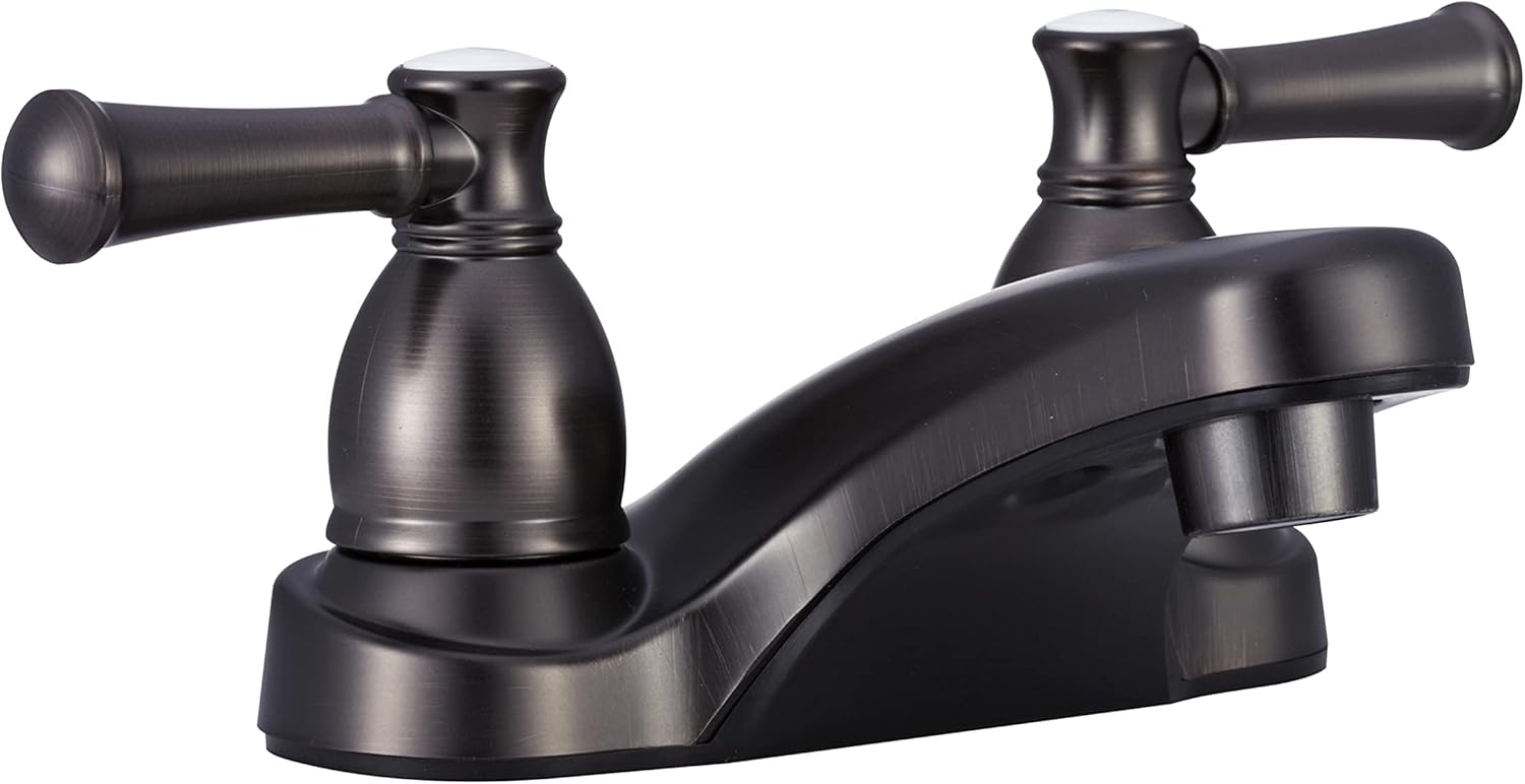 Black Friday Clearance Dura Faucet DF-PL700L-VB RV Bathroom Faucet with Classical Hot and Cold Handles (Venetian Bronze)