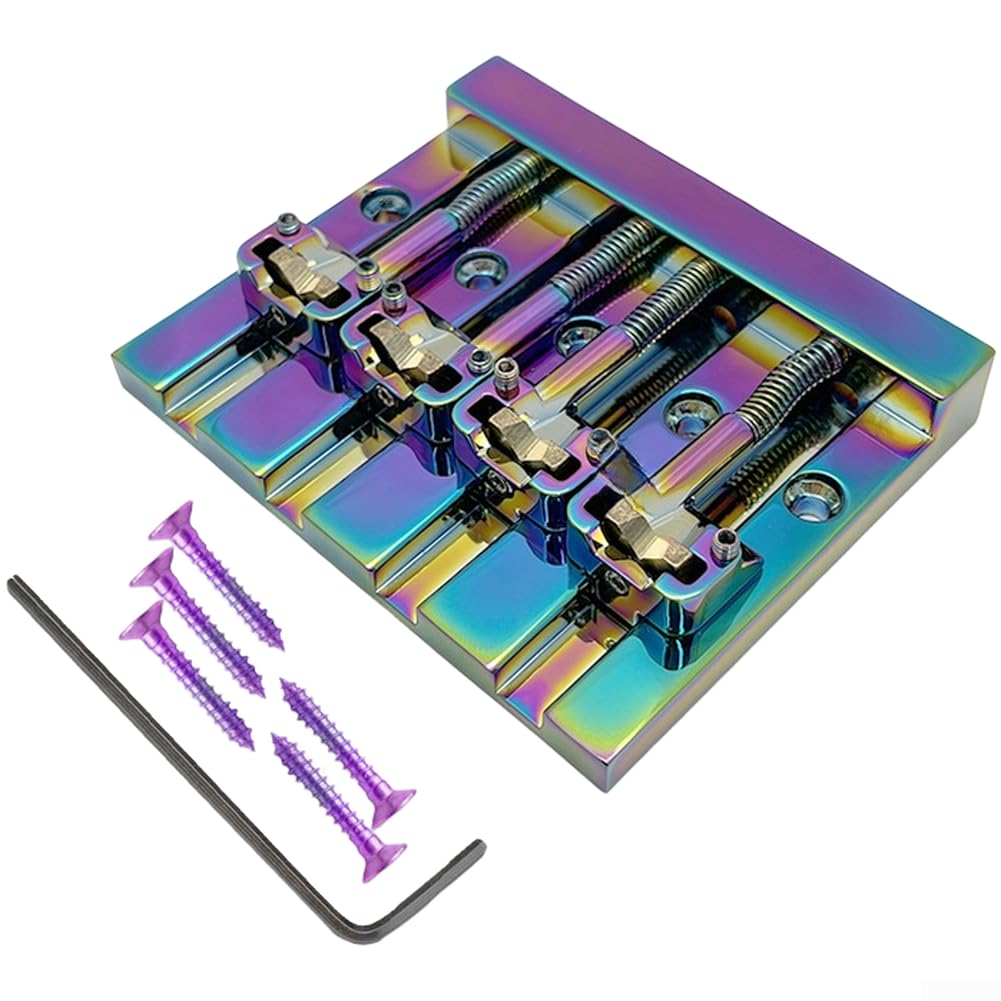 Retro Bassbrücke 4 Saiten Bunt Beschichtet Robust
