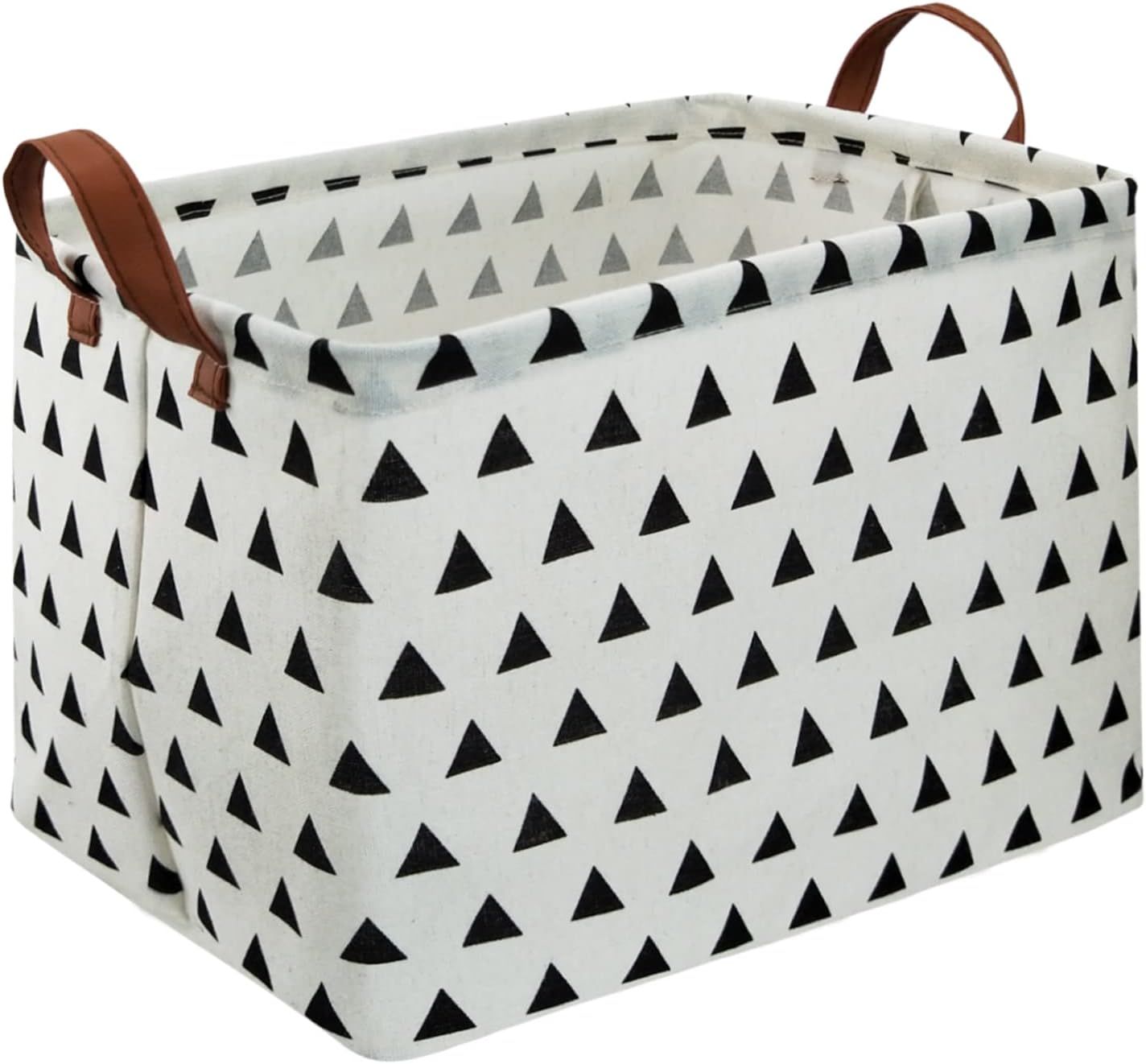 HIYAGON Rectangular Storage Box Basket for Baby, Kids or Pets - Fabric Collapsible Storage Bin for Organizing Toys,Nursery Basket,Clothing,Books, Gift Baskets (triangle)