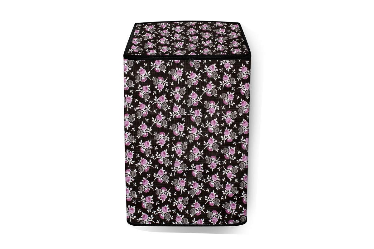 The Furnishing Tree PVC Washing Machine Cover Fully Automatic 7 kg Top Load TL-SGDG Aqua 7.0Kg Black