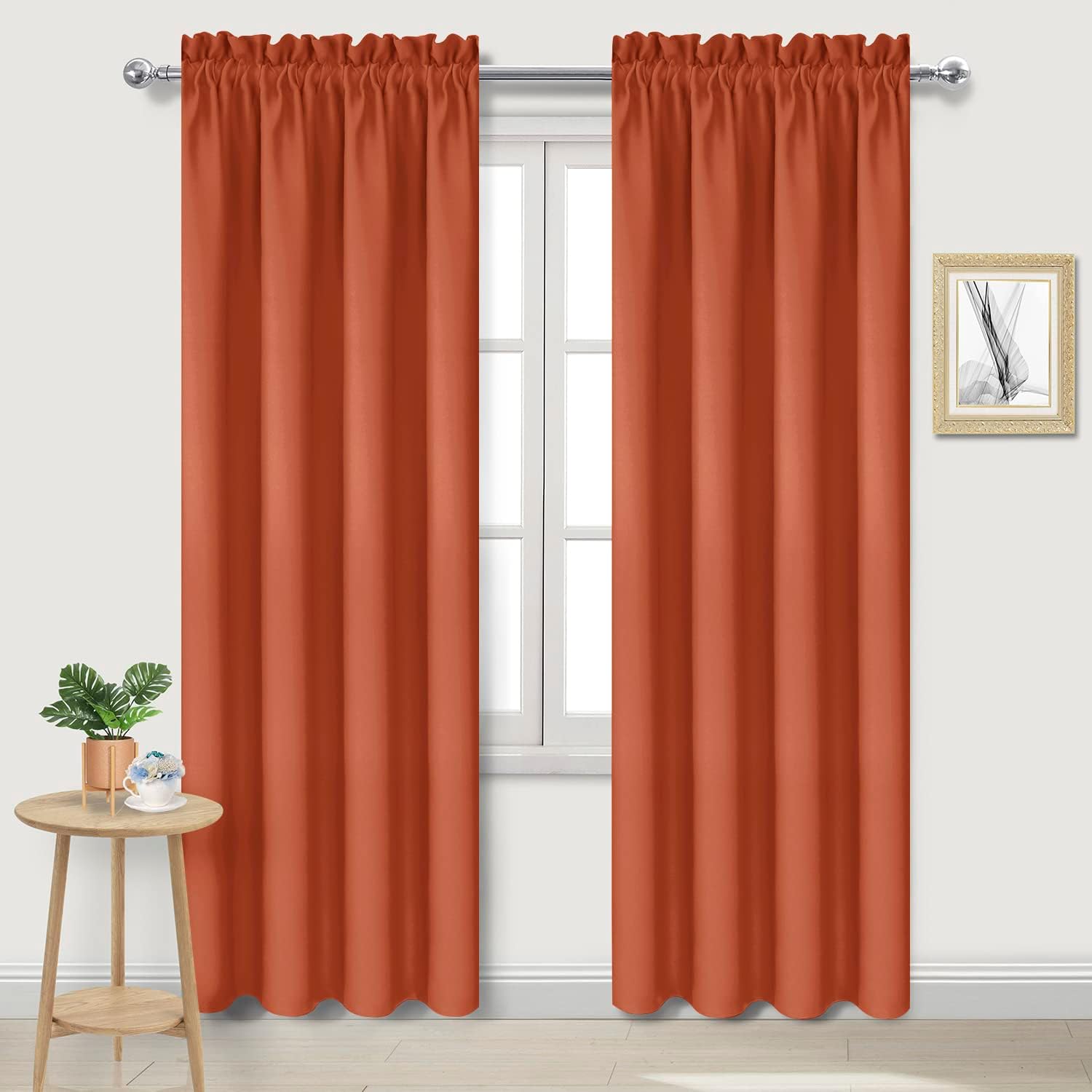 DWCN Blackout Curtains Thermal Insulated, Energy Saving & Noise Reducing Bedroom and