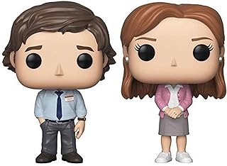 Funko Pop! TV: The Office - Jim Halpert and Pam Beesly - Set of 2 Figures in Bubble Pouch