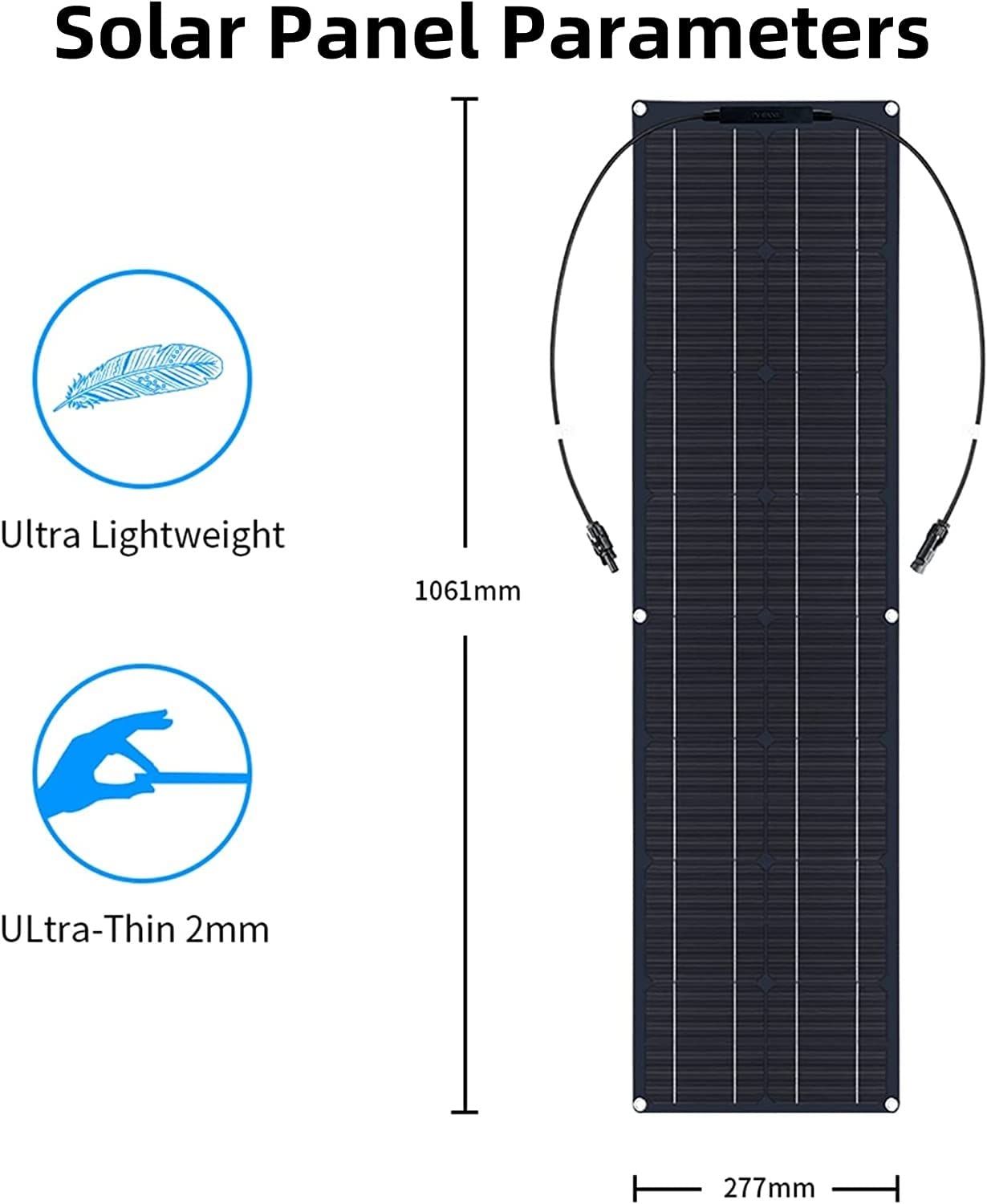 Pannelli Solari Portatili Con Controller, Pannello Solare Flessibile 2x200W, Caricabatteria Mono Solare For Camper, Roulotte, Barca, Auto, Campeggio, Sistema Fuori Rete, IP67