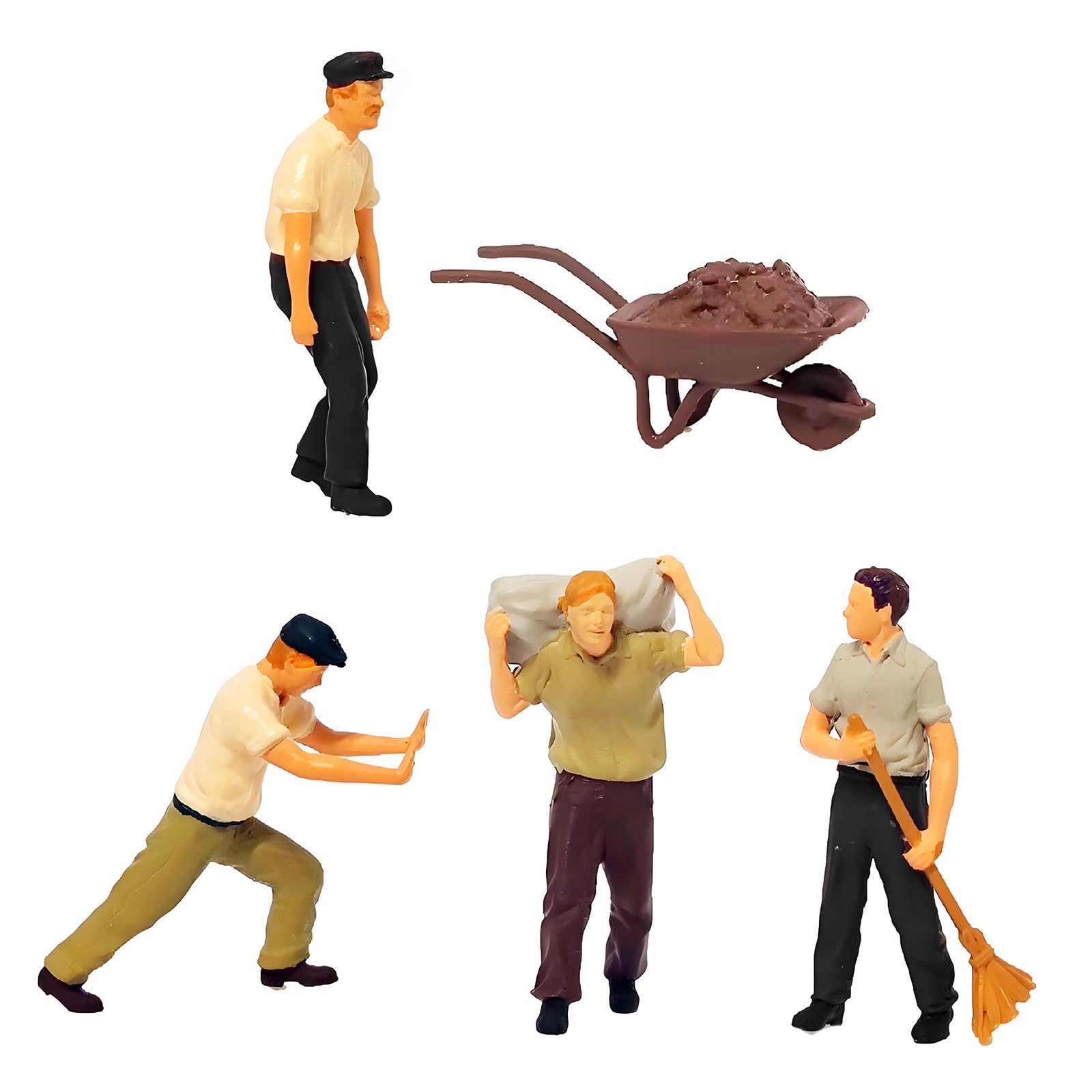 Psdndeww Realistic 1: 64 Construction Figurines for Education and Display Use Construction Figurines