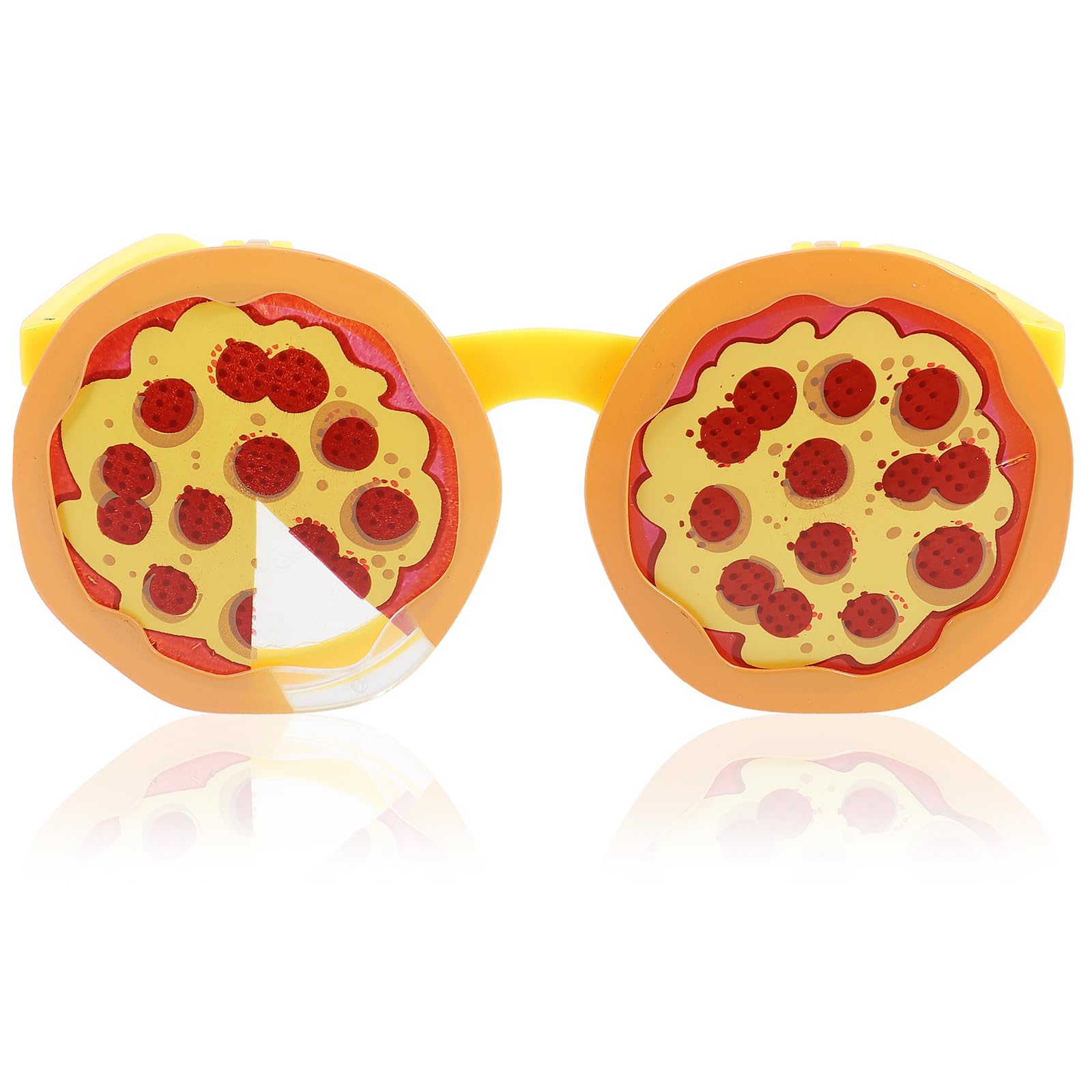 BRIGHTFUFU Pizza Glasses Funny Photo Booth Props Adults Eyeglass Prop Birthday Sunglasses Novelty Party Glasses Christmas Party Supplies Decors Men and Women Fashionable galentines day decorations