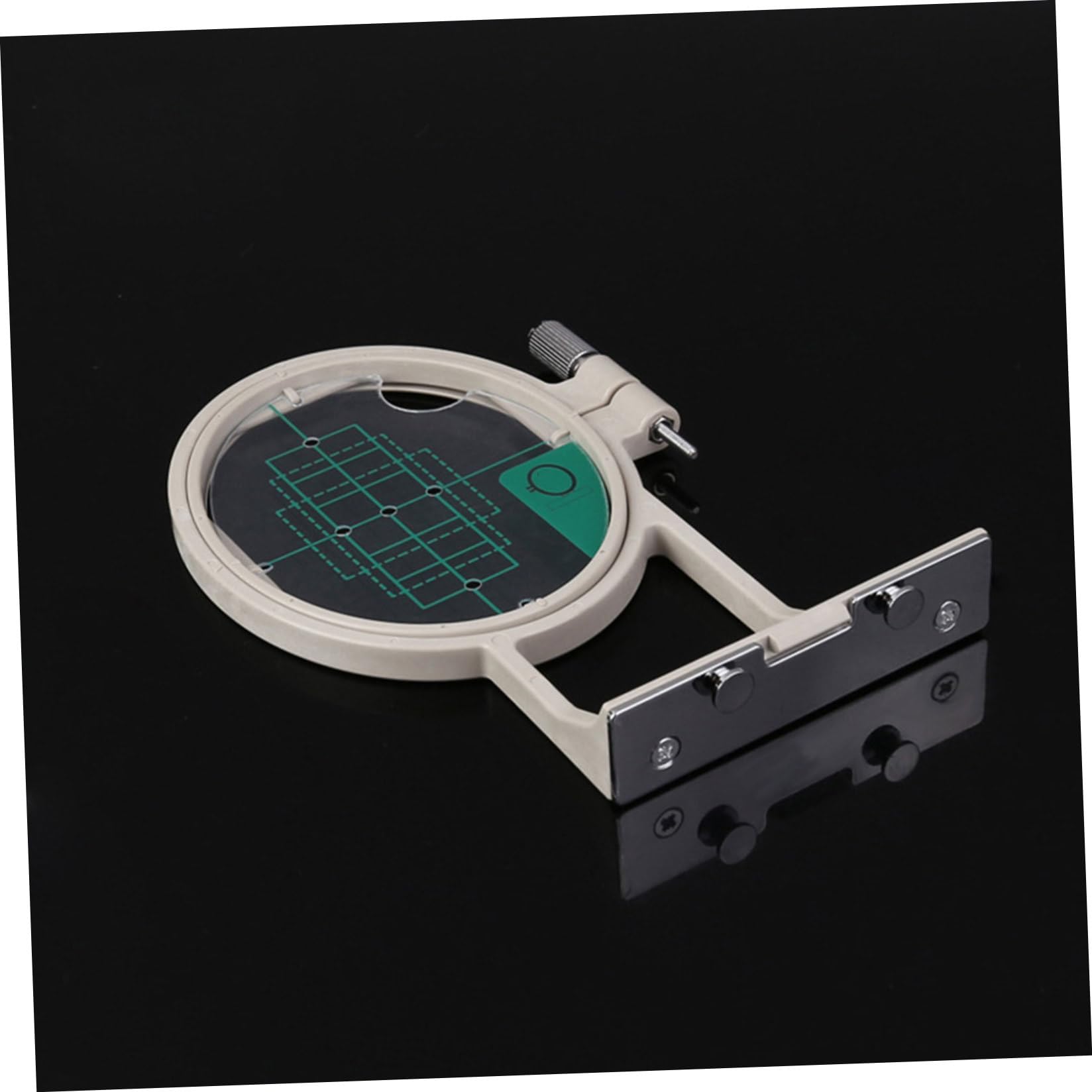 NUOBESTY Juego de Bastidor de Bordado de 3 Piezas para Máquina | Plástico, Alineación Precisa y Cuadrícula Azul, Compatible Se270d, Se350, Se400 y He120 He240