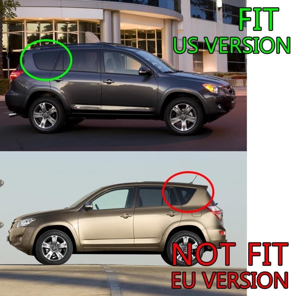 para Toyota Rav4 EE. UU. 2006-2012 4 Piezas Burlete de Goma para Ventanas Exteriores Tira de presión Impermeable Cinta de Sellado